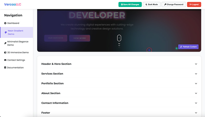 Contact Form Settings